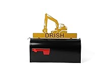 Vista 41 de Hobby, Recreation and Career Style Metal Powder Coated Mailbox Topper (Tent Camping, Matte Black)