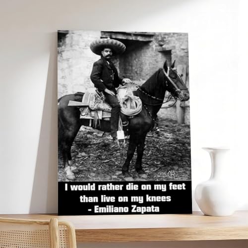 Impression sur toile Emiliano Zapata pour afficher vos valeurs fièrement