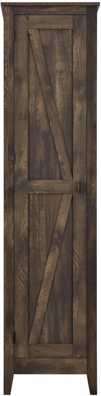 Ameriwood Home Farmington Wide Storage Cabinet, 18", Rustic