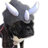 犬服 ハロウィン コスチューム コスプレ 恐竜 三角竜 帽子 アクセサリー ハロウィンパーティー 犬用 ペット用