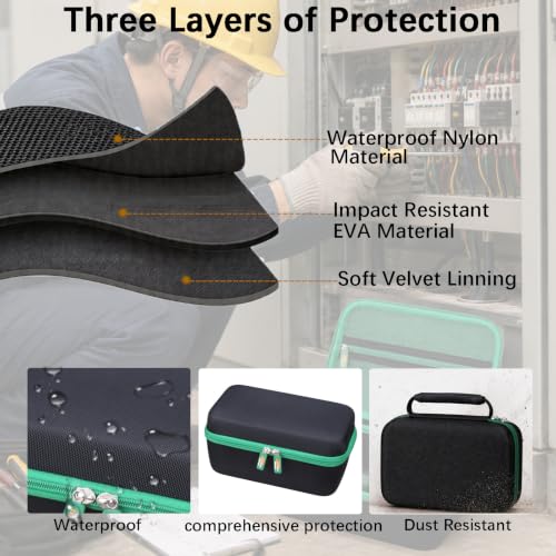 Estuche rígido de transporte EVA compatible con cámara térmica de mano AMPBANK H128, resolución 240 x 240 TISR, caja de almacenamiento portátil protectora (solo estuche) miniatura 7