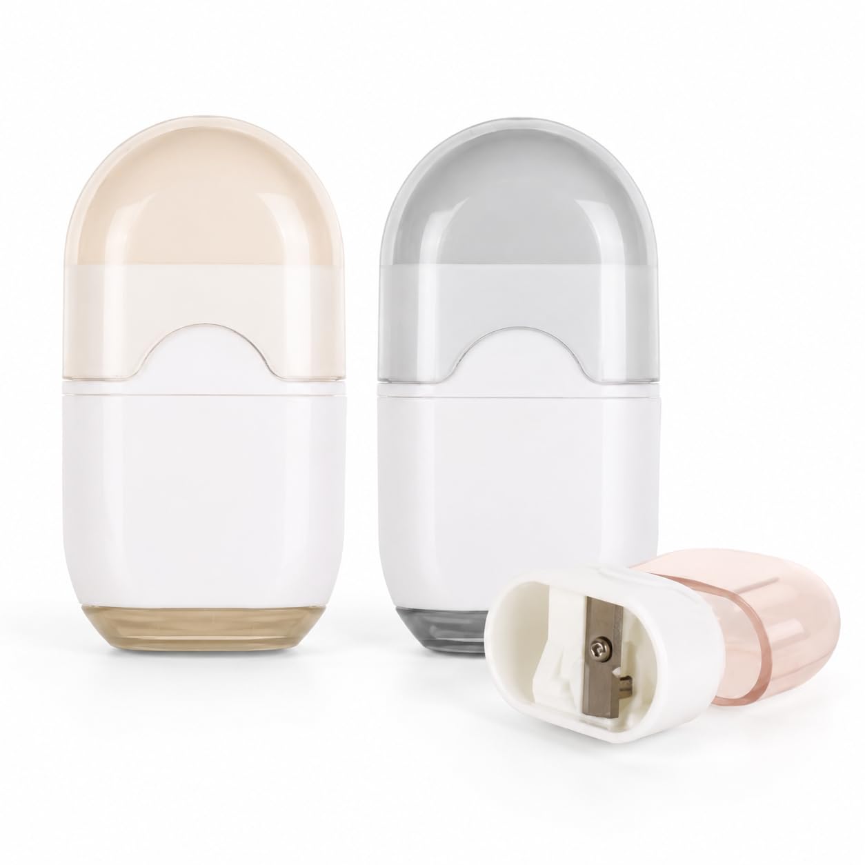Pencil Sharpener with Eraser, Rubber and Sharpener, Stationery Supplies