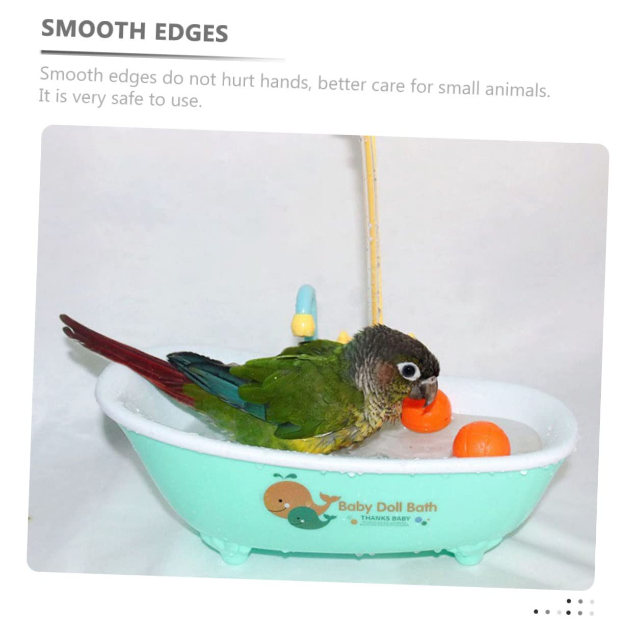 Baignoire pour Oiseaux Automatique en Plastique Robinet Bain pour Oiseaux pour Cage Facile à Adapter la Plupart des Cages