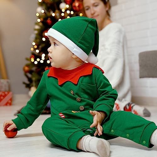 Abbigliamento Neonato Pagliaccetto Neonato Natale Costume Babbo Natale,  My First Christmas, Per Bambini 0-18 Mesi, In Cotone 0-18 Mesi Regalo