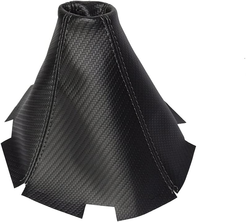 Ltd Compatible with Shift Boot for Mazda RX-8 2003-2012 Vinyl Carbon Fiber Grey Stitching