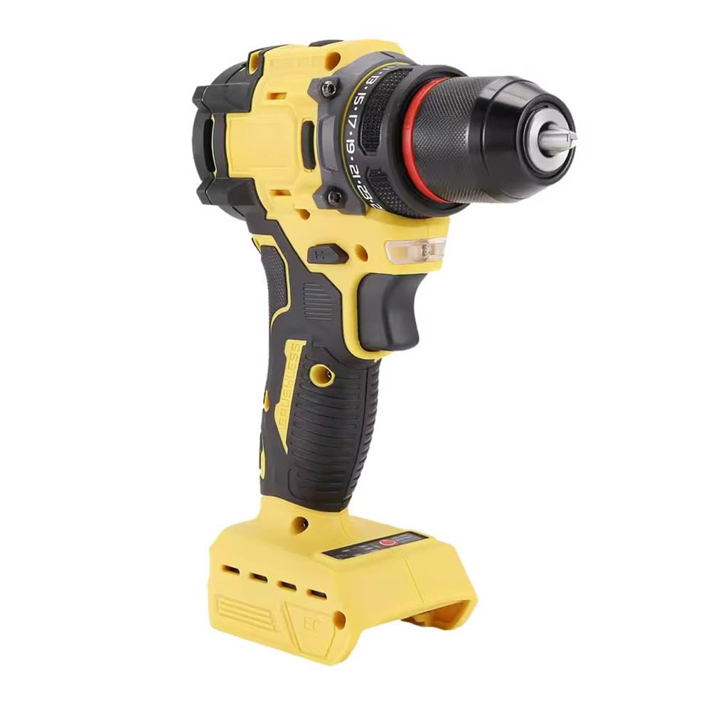 Brushless Drill Driver Compatible for Dewalt 20V Battery (No Battery), Cordless 2 Speed (0-450/1800RPM), 25+1 Torque, 3/8" Keyless Chuck for Home Repair​