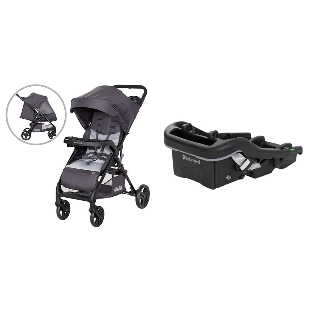 Amazon.com : Baby Trend Passport Carriage Stroller and EZ-LiftTM 35 Plus  Infant Car Seat Base Bundle, Silver Sky and Black : Baby
