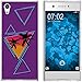 Produktbild PhoneNatic Case kompatibel mit Sony Xperia XA1 Ultra Silikon-Hülle Retro Wave Palmen M3