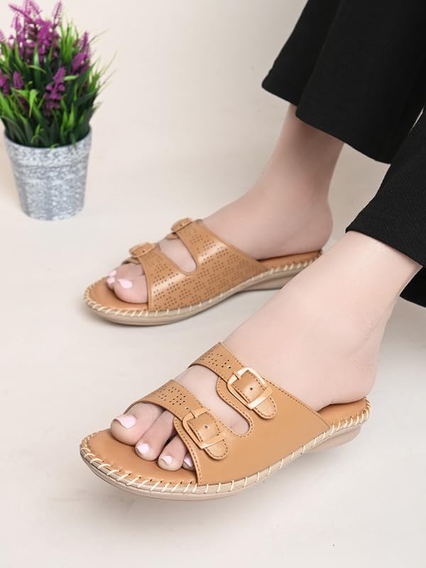 Image of XE Looks Doctor Ortho, Comfortable & Trendy Slippers For Women & Girls | Lightweight, Soft Cushion Footbed for Walking, Working,Good for Knee & Foot Pain