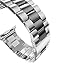 U191U Band Compatible with Apple Watch 38mm 42mm Stainless Steel Wristband Metal Buckle Clasp iWatch 40mm 44mm Strap Bracelet for Apple Watch Series 4/3/2/1 Sports Edition(Silver/Black, 42MM)