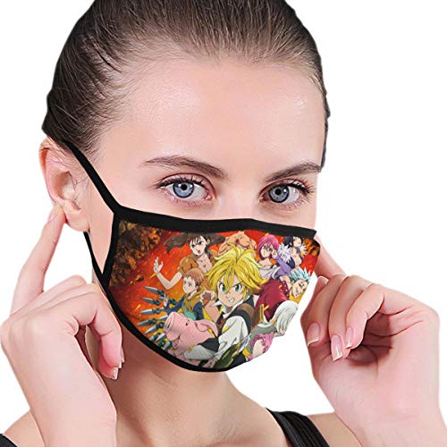 Preisvergleich Produktbild Renfkbgf The Seven Deadly Sins Nahtloser staubdichter Schal Bandana Face Covers Wiederverwendbarer Schal