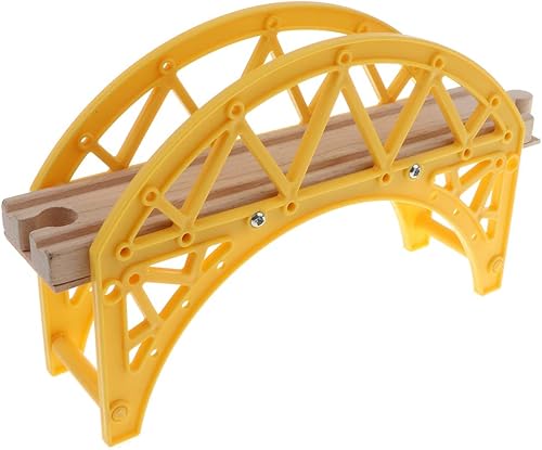Miniatura 2 de DYNWAVE Juego de accesorios de tren de madera, puente de arco de viaducto, compatible con todas las principales marcas