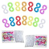 Accesorios para pulseras: Los clips en forma de S miden aproximadamente 1,2 x 0,6 x 0,2 cm, son ligeros y portátiles, adecuados para diferentes ocasiones. Te permiten personalizar tus productos de artesanía y entretenerte en tu tiempo libre, así como establecer una relación cálida en las actividades de padres e hijos y crear tiempo de calidad en familia.