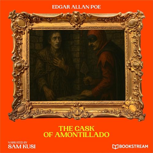 Diseño de la portada del título The Cask of Amontillado