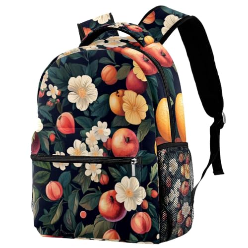 Sac à dos de voyage fleurs et fruits fini le désordre avec le porte-bouteille