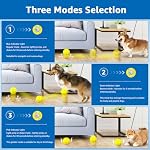 Dolita Interactive Dog Toy with Remote 3 Modes Moves Vibrating Ball, Self Bouncing Dog Ball, Smart Automatic Rolling Ball, E-TPU Material for Large/Medium Dogs - Image 4