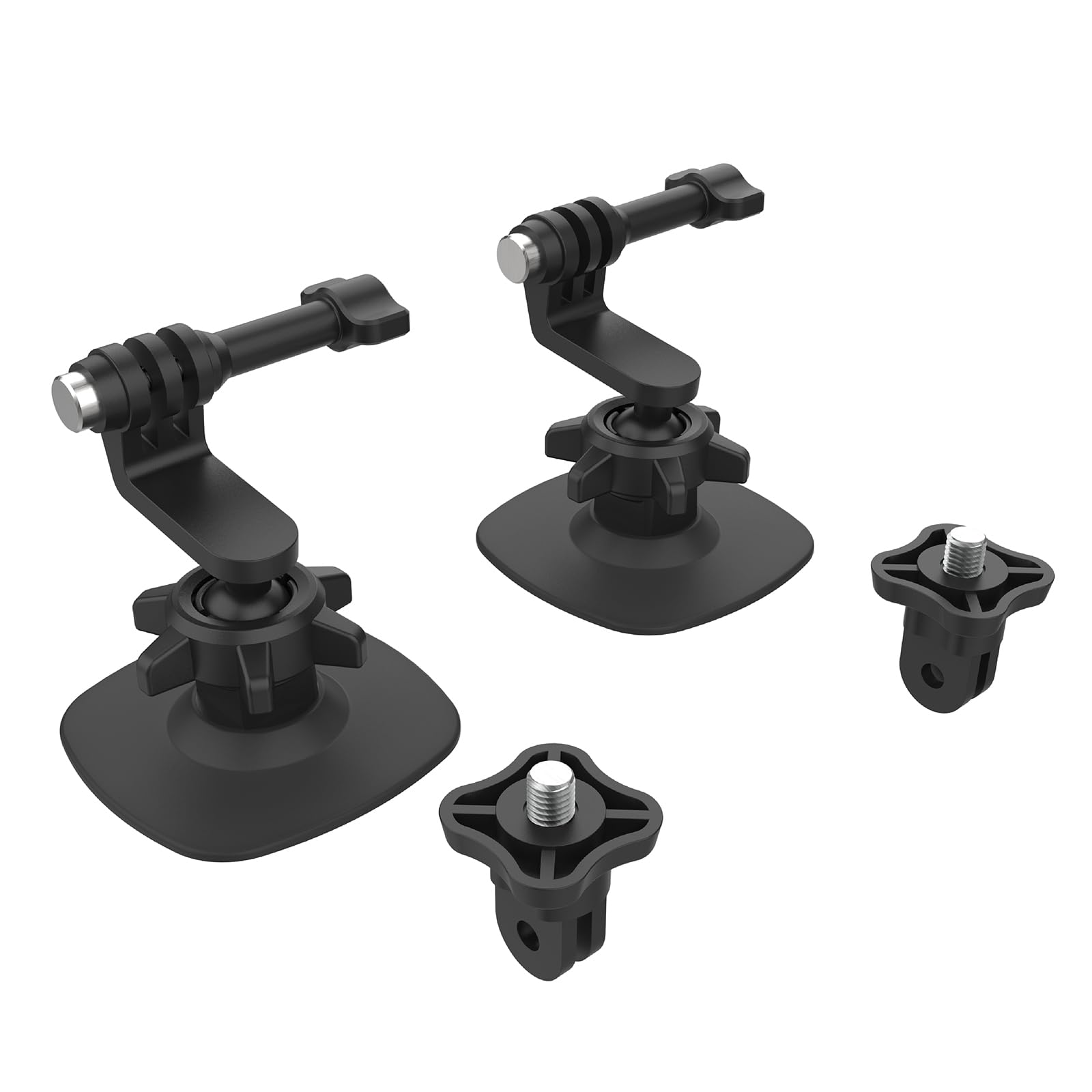 Supporto Adesivo Flessibile Per Insta360 E GoPro – 2 Kit Con Cordino Di Sicurezza E Viti