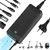 Chargeur Trottinette électrique, 42V 2A Universel Chargeur Hoverboard pour Batterie Lithium 36V avec 6 Connecteurs, Compatible avec Xiaomi M365, Ninebot, Trottinettes électriques et Monocycles