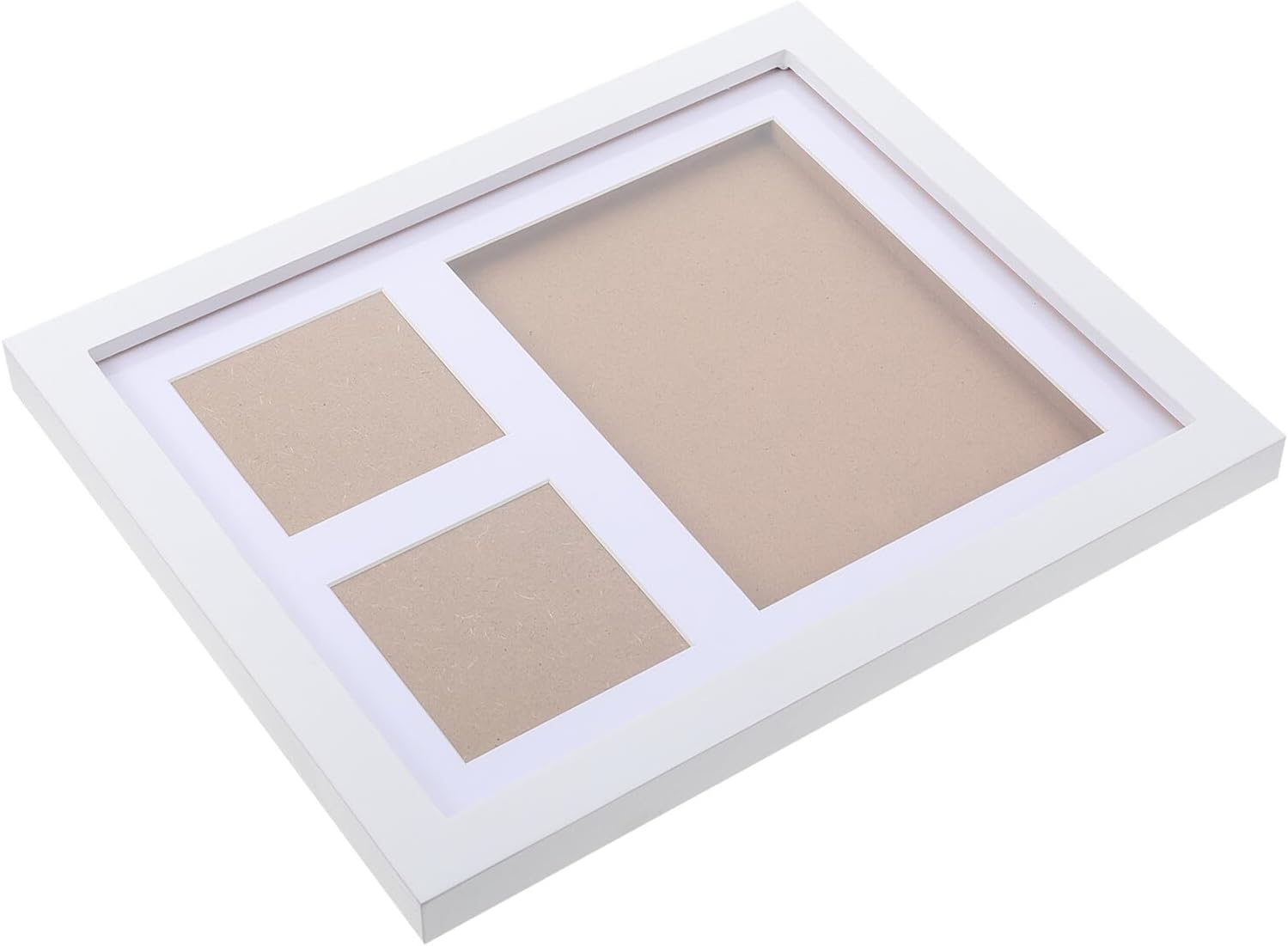 FRCOLOR Newborn Handprint Photo Frame Prints Keepsake Kit White Clay Memory Holder for Growth Nursery Display