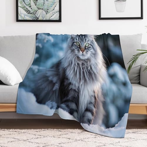 Couverture chat mignon pour chambre à coucher, canapé et camping - 3