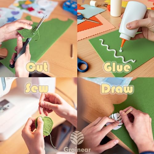 Image of White Soft Felt Sheet, 18 inch x 36 inch, 1.6mm Thick Acrylic Felt Fabric | Premium Craft Felt for Sewing, DIY Projects, Embroidery, Decorations, Art, and School Projects