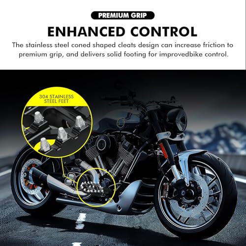 Image of DREAMIZER Wide Foot Pegs for Motorcycle,Black CNC MX Chopper Bobber Style Motorcycle Footpegs 360 Roating Front Rear Footrest Compatible with Harley Dyna Sportster Iron 883 and More