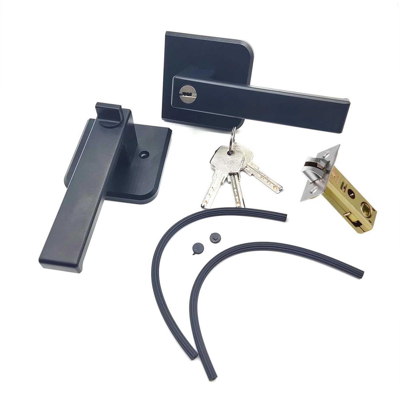 WANLIAN Modern White Zinc Casement Locking Handle Set - 3.6 Lever, Polished Finish, Easy Installation - View #8