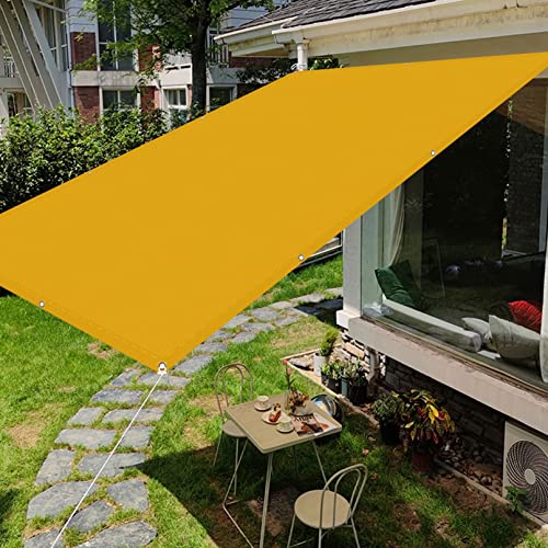 Voile ombrage imperméable rectangulaire jaune pour serre et couverture - 7