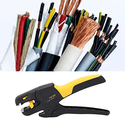 FS D4 Pince à Dénuder Automatique, Plage 0,08-10 mm², Pour Fils Multibrins et Monobrins, Longueur de Dénudage 0-15mm, Matériau ABS