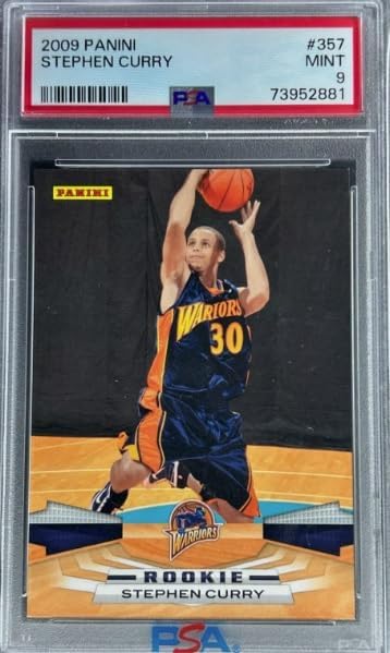 2009-10 Panini Steph Stephen Curry Graded PSA 9 MINT NBA Basketball Rookie Card #357