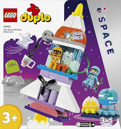 Image of LEGO DUPLO 3in1 Space Shuttle Adventure Rocket Ship for Toddlers 10422