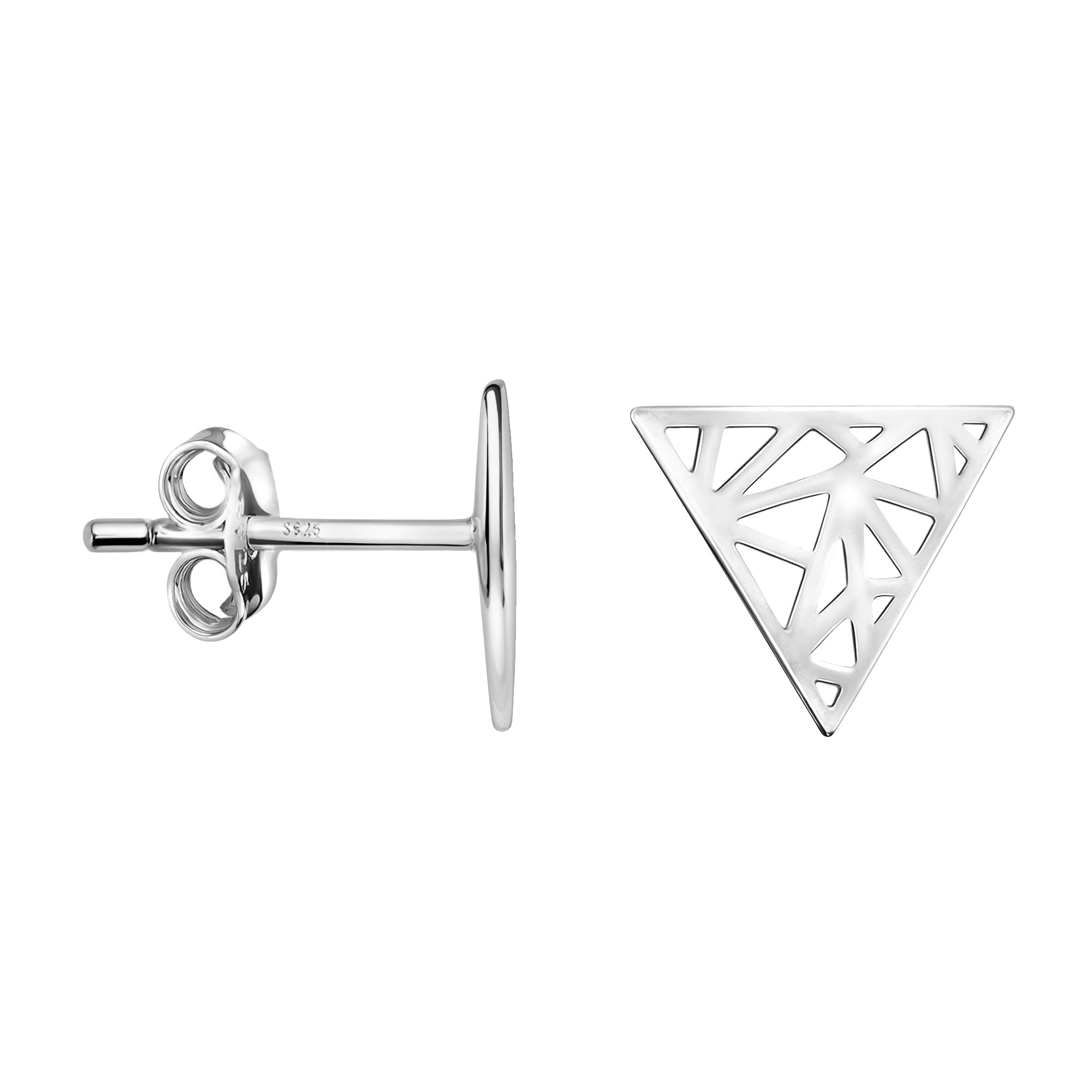 SOFIA MILANI - Damen Ohrringe 925 Silber - Ohrstecker als Dreieck