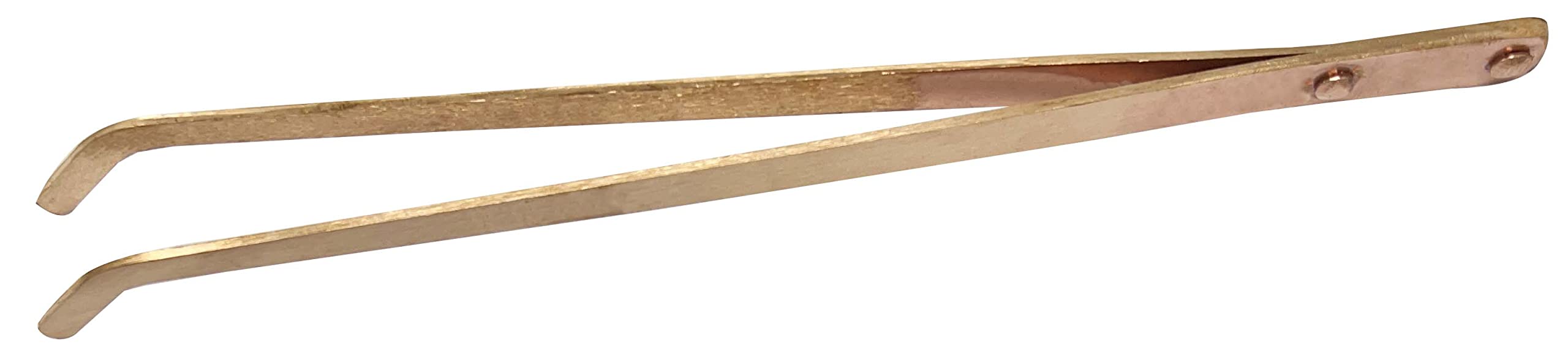9" Copper Pickling Curved Tip Tongs Jewelry Making Tweezers Tools