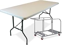 Vista 10 de EventStable TitanPRO Mesa plegable de plástico – Mesa plegable resistente para exteriores – Mesa plegable ligera para bodas, cócteles, fiestas