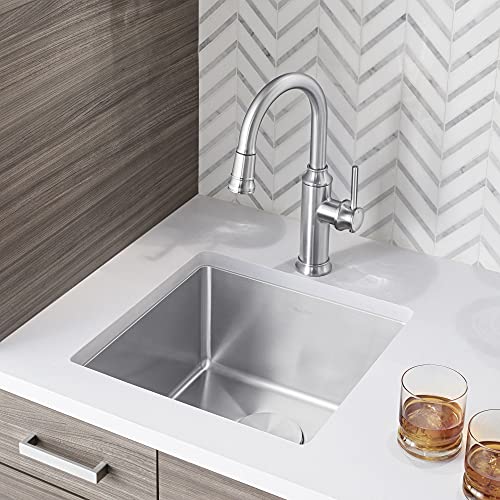 Blanco 519545 Quatrus R15 Under Mount Bar Sink, Small, Stainless Steel #TOP3