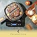 PrimaCook Hot Plate - Portable Induction Cooktop - Countertop Single Burner - Safe, Fast Heating for Gourmet Cooking - Sleek Design with Touch Controls - Energy Efficient Home Food Preparation (Black)