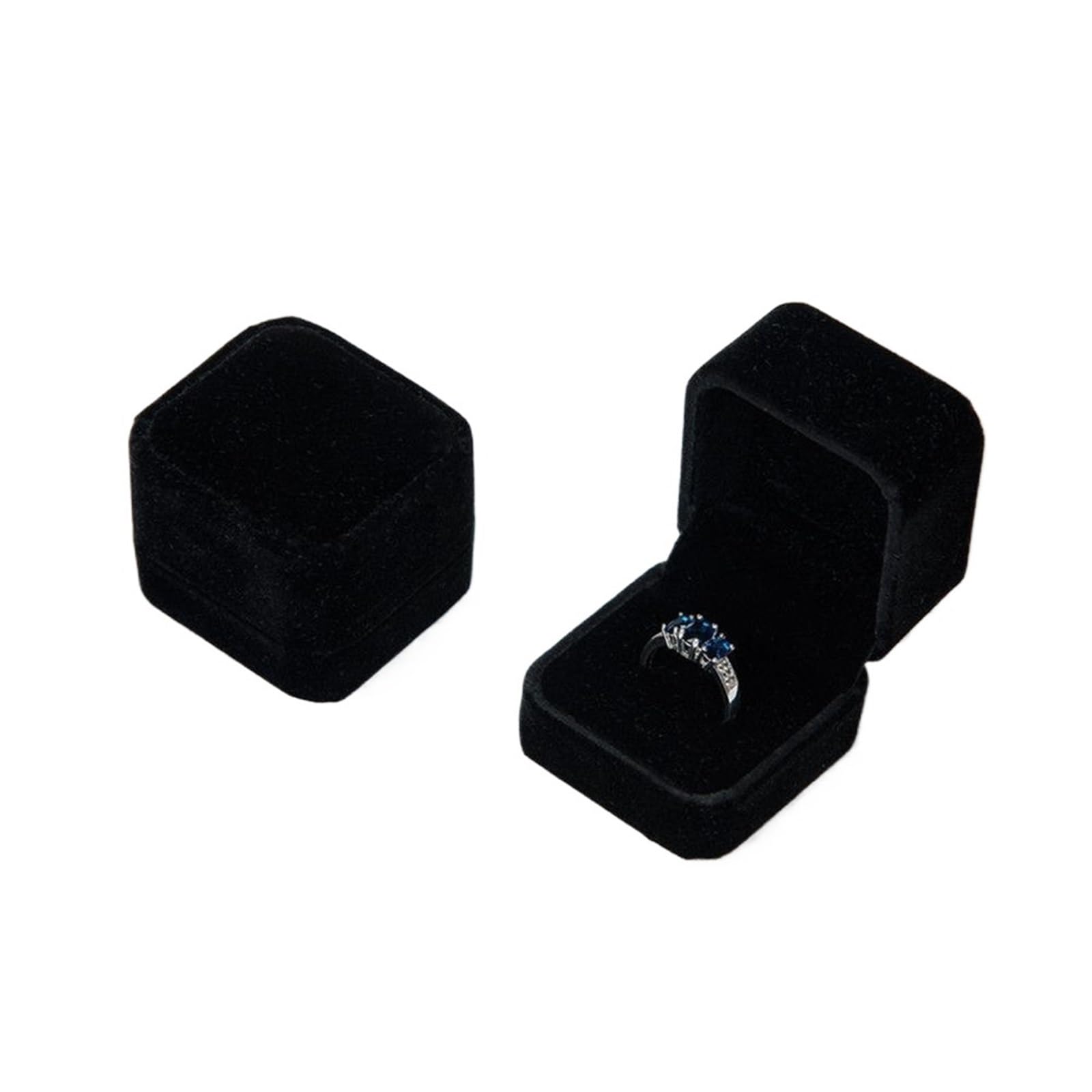 LTYKNGH Ring Box Engagement Ring Boxearring Box Small Jewellery Organiser Boxes For(Grey)