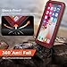 CarterLily iPhone XR Case, Full Body Shockproof Dustproof Waterproof Aluminum Alloy Metal Gorilla Glass Cover Case for Apple iPhone XR 6.1 inch (Red)