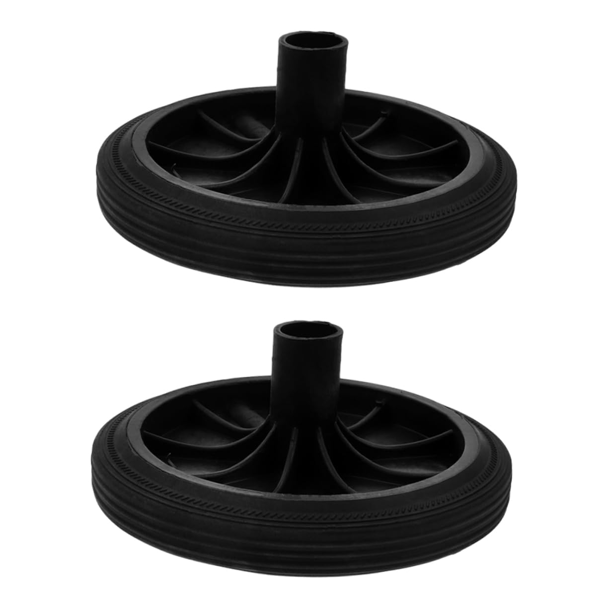 Cabilock 2 Set Ruote Per Bidoni Della Spazzatura Da Esterno Accessori Per Bidoni Della Spazzatura Ruota Di Ricambio Per Pattumiera Ruote Per Pattumiera Black Gomma Da Cancellare 2 Pezzi * 2