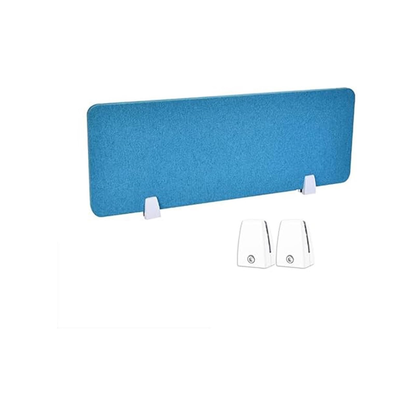 GJZQDKX Acoustic Freestanding Desk Privacy Panel Divider for Office and School Blue (30X80CM)