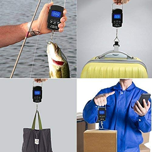 Image of Luggage Scale with Battery Automatic Reading, Many Ways of use, Accurate Numbers, The Perfect Multifunctional Scale, a Good Helper for Your Travel and Fishing