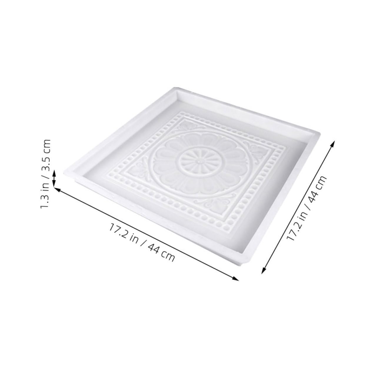 LALAFINA Molde de Ladrillo de Hormigón Reutilizable para Pavimento Exterior, Plástico Diseño Antiguo y Resistente al Deslizamiento para Patios y Jardines