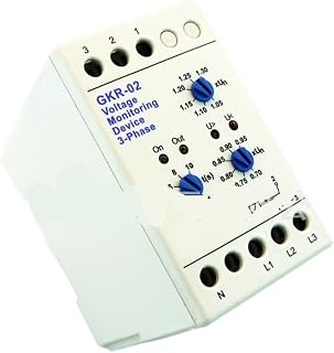 Three Phase Voltage Monitoring Device Phase Sequence Protection Relay Motor Protector GKR-02, Durable