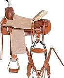 ME Enterprises Size 14” 15” 16” 17” 18", Wade Tree A Fork Premium Western Leather Roping Ranch Work