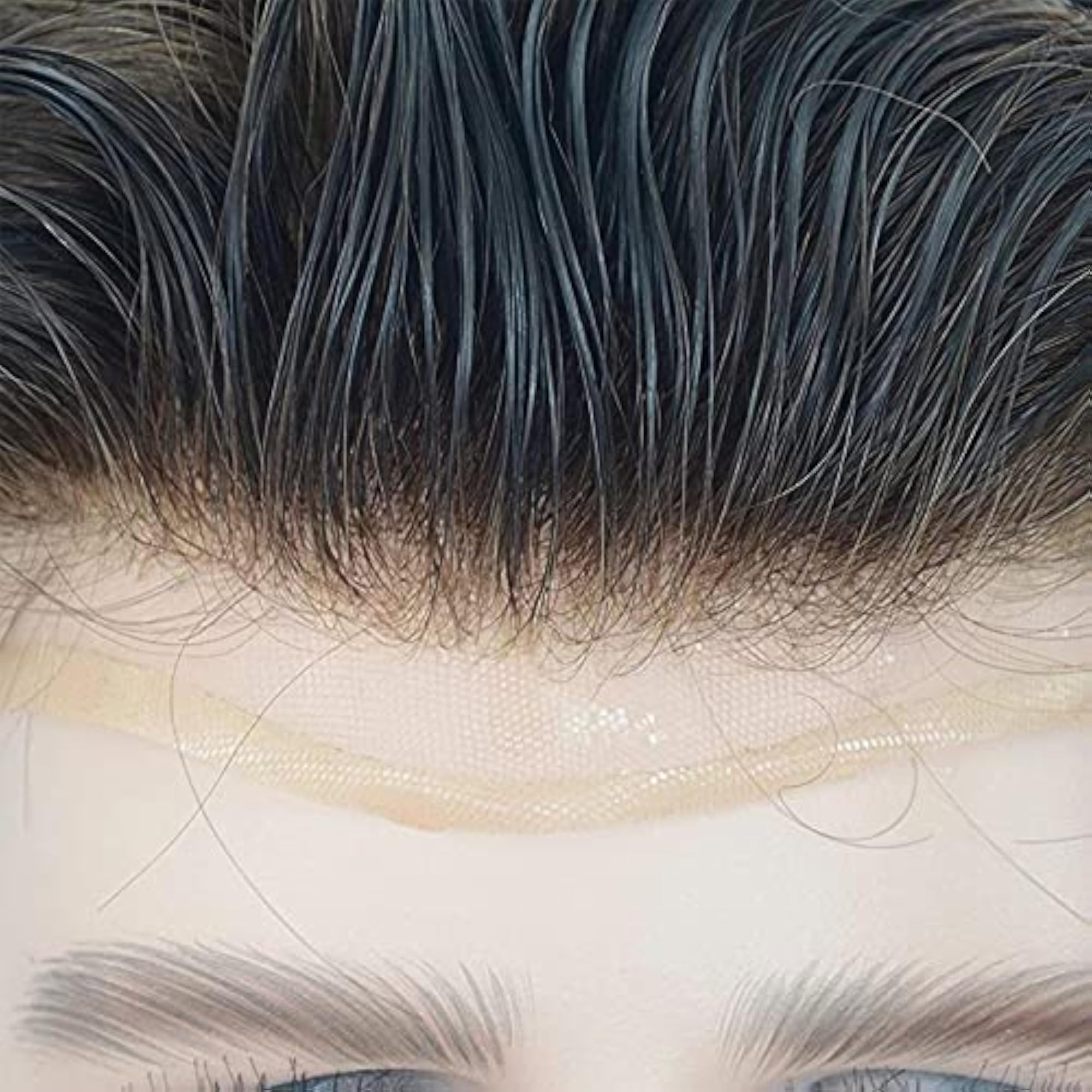 Men's Human Hair System Toupee, 100% European Hair
