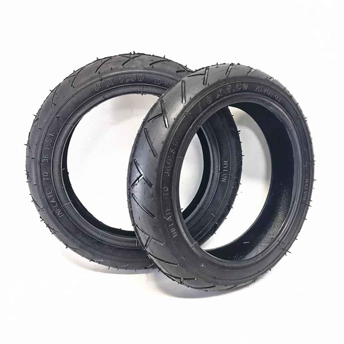 Pneumatico 8x1,50 Pollici per 8 Pollici per Passeggino/Carrello/Scooter Elettrico Pneumatico Installazione Semplice, Pneumatici Interni Ed Esterni Ispessiti con Piede di Porco