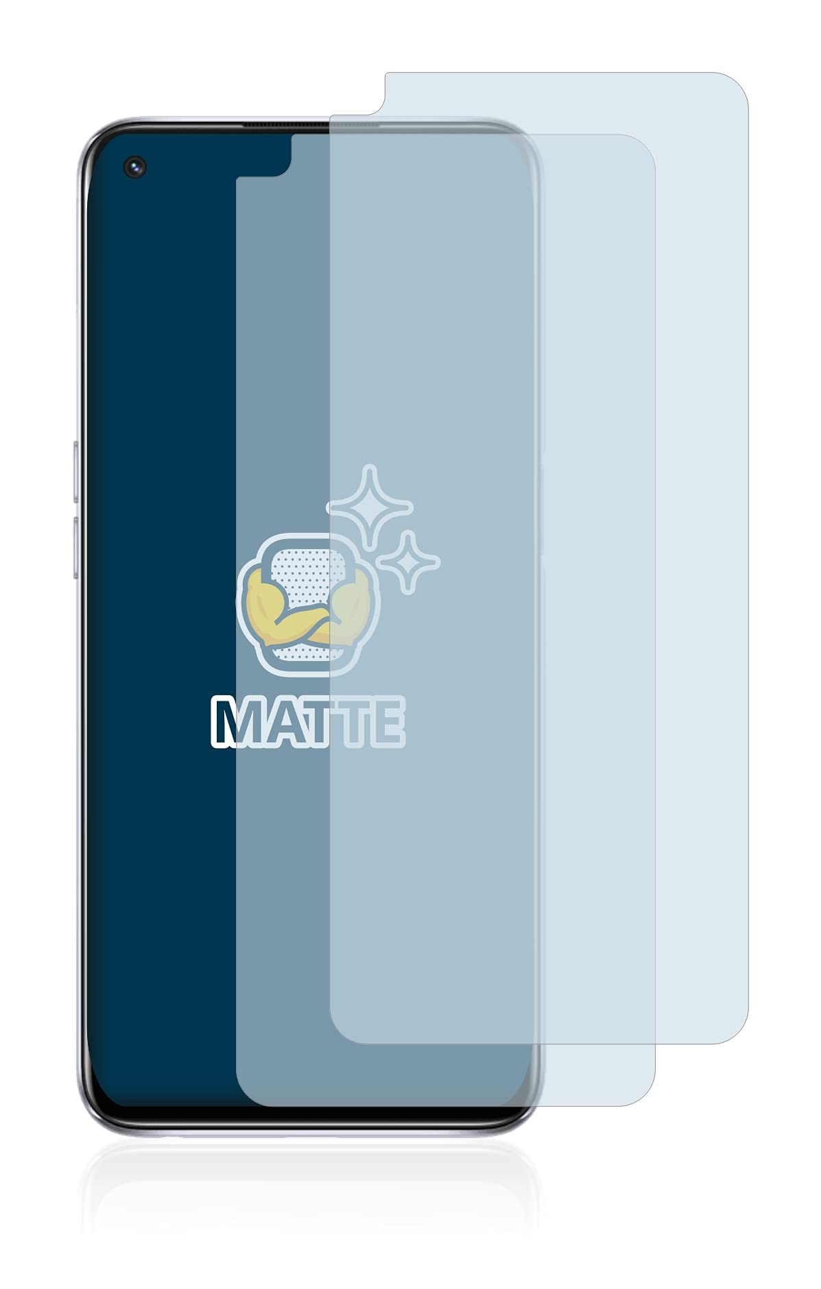 Brotect Pellicola Protettiva Opaca Per Oppo A54 5G: 2 Pezzi Anti-riflesso, Anti-impronta, Resistente Ai Graffi, Made In Germany - 3