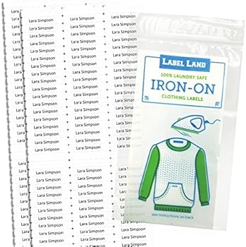 Amazon.com : Iron On Clothing Labels- Personalized with Your ...