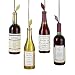 Kurt Adler Acrylic Wine Bottle Ornaments, Set of 8 (2 of Each)