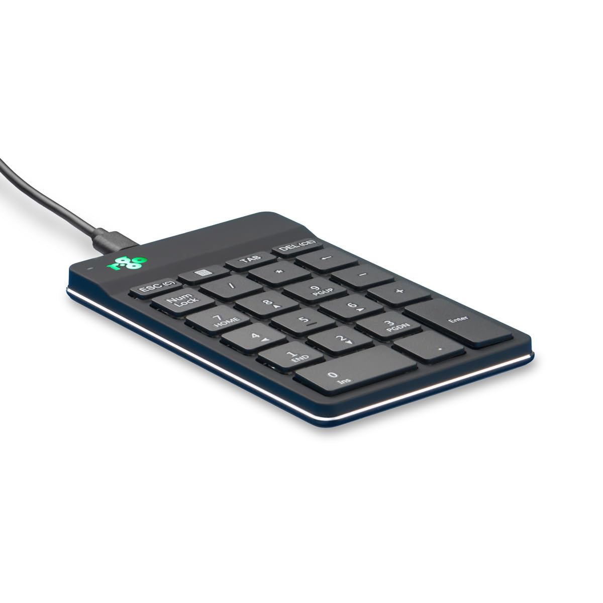 R-Go Tools R-Go Numpad Break, Numerische Zusatztastatur mit USB-Anschluss, Kabelgebunden, Schwarz, RGOCONMWDBL